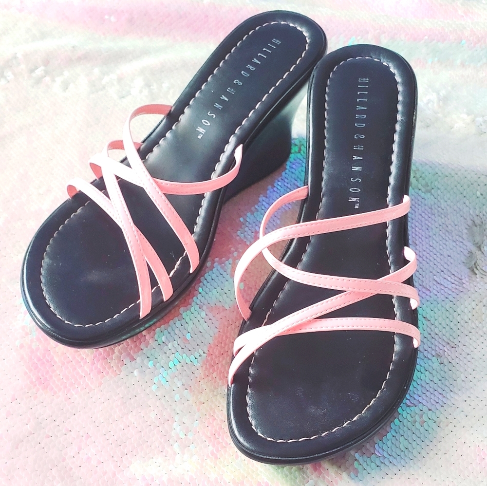 Hillard & Hanson Y2k early 2000s platform sandals